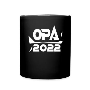 Opa 2022 - Opa werden - Schwangerschaft 2022 - Tasse einfarbig - Schwarz - Vorne