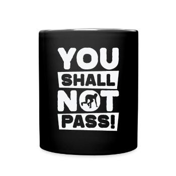 Jogger Runner Marathon Jogging Ski de fond - Mug uni - noir - Devant