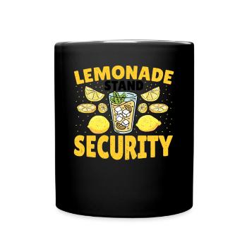 The boss of the lemonade stand takes care of it - Full Colour Mug - black - Front