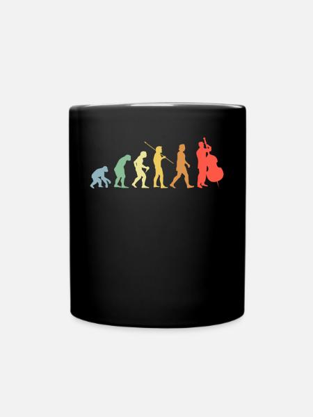 Contrebasse Evolution Retro Chello Chello Player - Mug uni - noir
