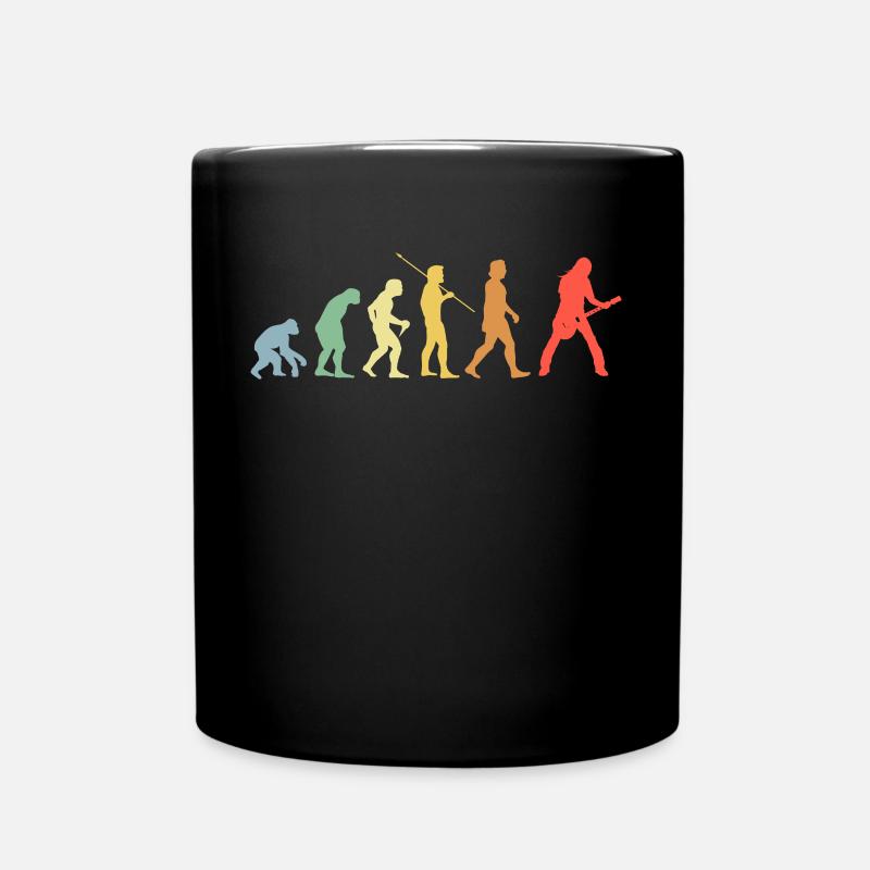 Guitare électrique Evolution Retro Music Guitariste - Mug uni - noir