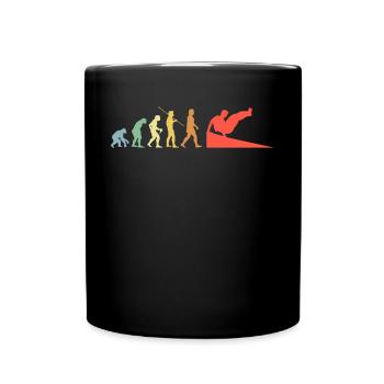 Parkour Evolution Retro Freerunning Traceur - Tasse einfarbig - Schwarz - Vorne