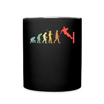 Parkour Evolution Retro Freerunning Traceur - Tasse einfarbig - Schwarz - Vorne