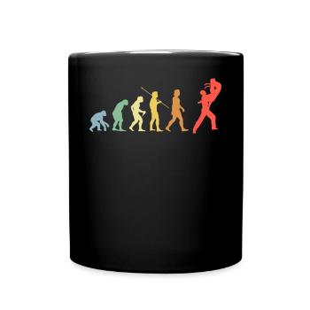 Dancing Evolution Retro Dance Sport Dancer - Full Colour Mug - black - Front