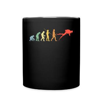 Diving Evolution Retro Diving Suit Diver - Mug uni - noir - Devant