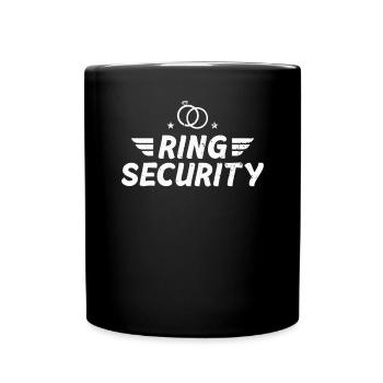Ring Security Bachelor Party Wedding Married - Tasse einfarbig - Schwarz - Vorne