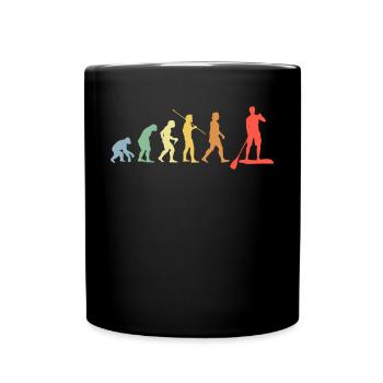 Stand up Paddle Evolution Retro Standup Paddler - Tasse einfarbig - Schwarz - Vorne