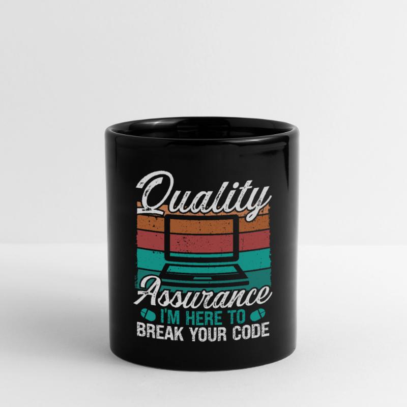 Quality Assurance Code Testing QA Engineering Tasse einfarbig