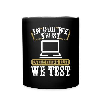 Quality Assurance QA Engineering Code Testing - Full Colour Mug - black - Front