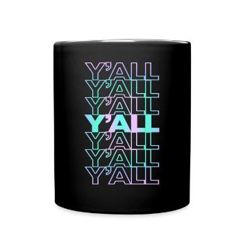 Rétro Y’all - Mug uni - noir - Devant
