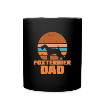 Fox Terrier Dad - Full Colour Mug - black - Front