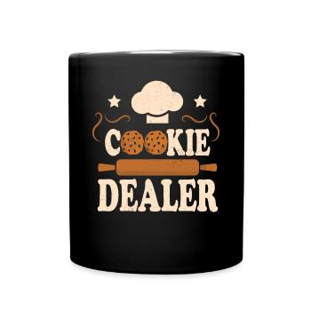 Cupcake Design für Konditor | Cupcake Dealer - Tasse einfarbig - Schwarz - Vorne