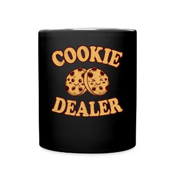 Cupcake Design für Konditor | Cupcake Dealer - Tasse einfarbig - Schwarz - Vorne
