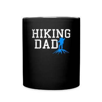 hiking dad - Tasse einfarbig - Schwarz - Vorne
