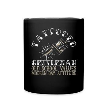 Tattooed Gentleman Moderne Einstellung Tattoo - Tasse einfarbig - Schwarz - Vorne