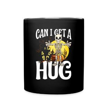 Can I Get A Hug für einen Halloween Liebhaber - Tasse einfarbig - Schwarz - Vorne