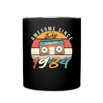Année de construction 1984 en juillet - Mug uni - noir - Devant