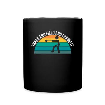 Track And Field Hammerwerfer Shirt Geschenk - Tasse einfarbig - Schwarz - Vorne