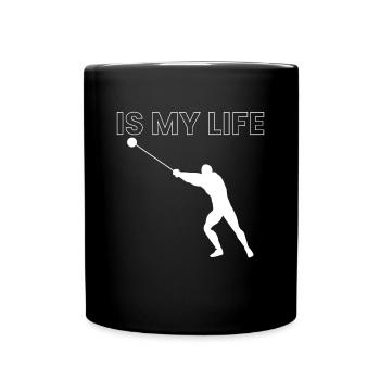 Is My Life Hammerwurf Shirt Geschenk - Tasse einfarbig - Schwarz - Vorne