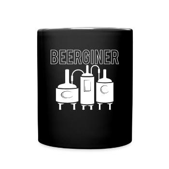 Beerginer Gift Beer Brewer Shirt - Full Colour Mug - black - Front