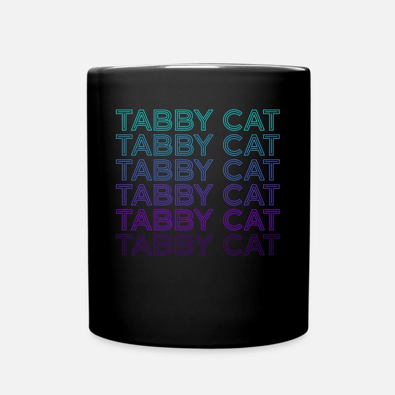 Tabby Katze Orange Katze Retro - Tasse einfarbig - Schwarz