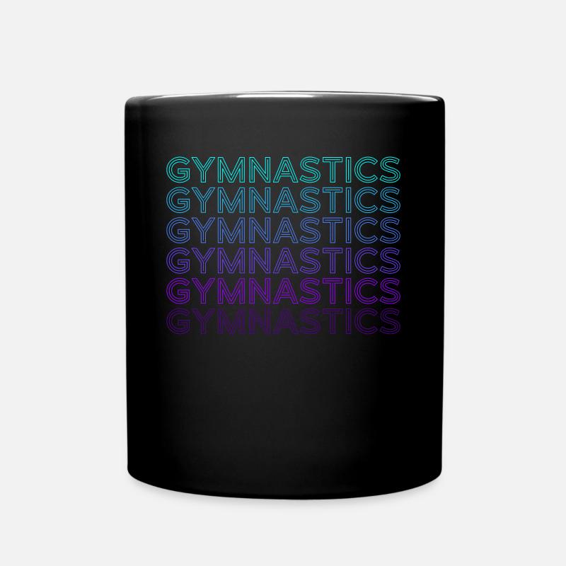 Gymnastik Turnerin Retro - Tasse einfarbig - Schwarz