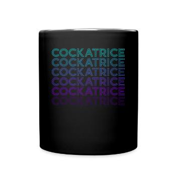 Coral Reef Retro - Full Colour Mug - black - Front