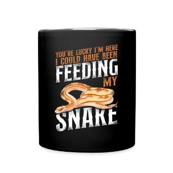 Snake Serpent Vintage YouRe Lucky - Tasse einfarbig - Schwarz - Vorne