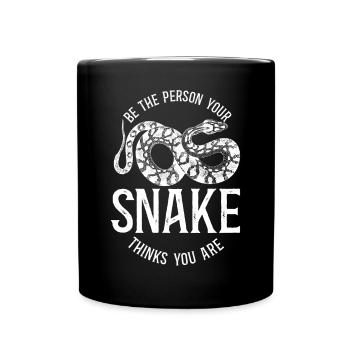Snake Serpent Vintage Be The - Tasse einfarbig - Schwarz - Vorne
