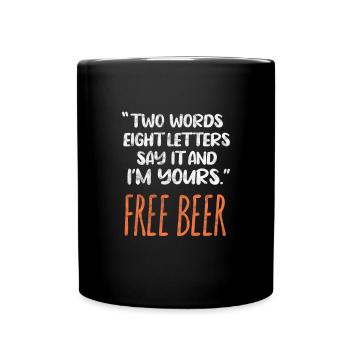 Beer Alcohol Drinking JGA Beer Mug Drinking Gift - Full Colour Mug - black - Front