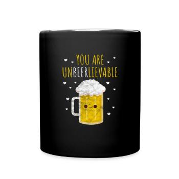 Beer Alcohol Drinking JGA Beer Mug Drinking Gift - Full Colour Mug - black - Front