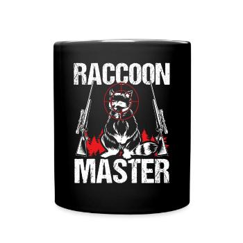 Raccoon Slayer Master Racccoon Removal Technician - Full Colour Mug - black - Front