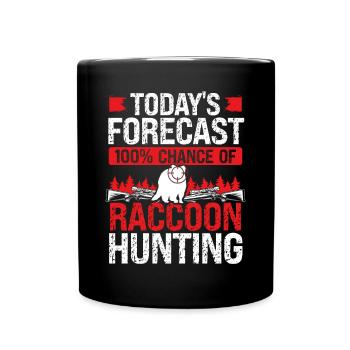 Raccoon Slayer Todays Raccoon Removal Technician - Tasse einfarbig - Schwarz - Vorne
