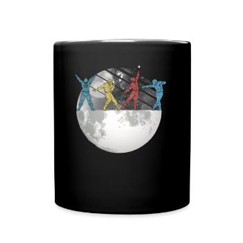 Astronaute Space Moon Space Retro - Mug uni - noir - Devant
