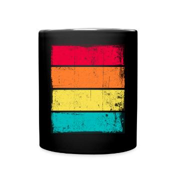 Sunset Grunge Arrière-plan - Mug uni - noir - Devant