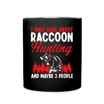 Raccoon Removal Technician care about Raccoon - Tasse einfarbig - Schwarz - Vorne