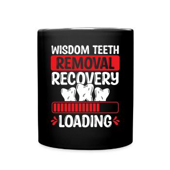 Wisdom Teeth Removal Wisdom Tooth Survivor - Full Colour Mug - black - Front