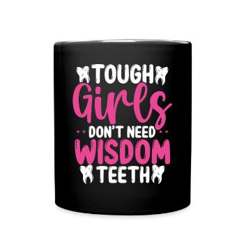 Girls Wisdom Tooth Surgery Funny Removal Survivor - Tasse einfarbig - Schwarz - Vorne