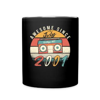 Mois de naissance Juillet 2001 - Mug uni - noir - Devant