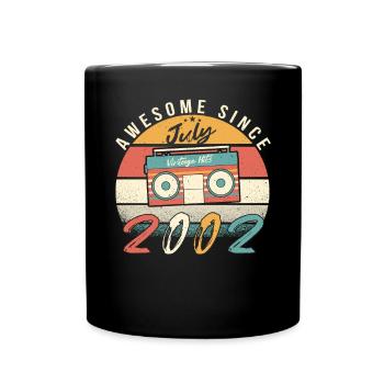20 years in July 2002 - Full Colour Mug - black - Front