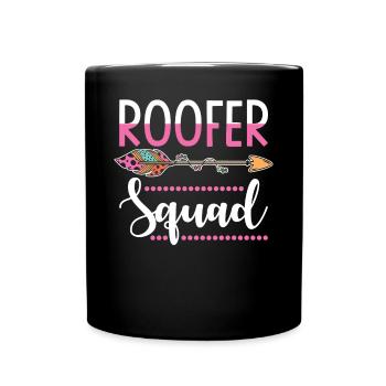 Dachdeckerin - Tasse einfarbig - Schwarz - Vorne