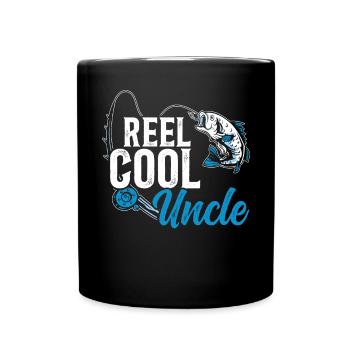 Reel Cool Oncle Fisher Pêcheur Meilleur oncle de tous les temps - Mug uni - noir - Devant