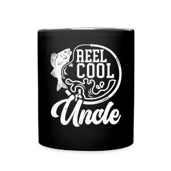 Reel Cool Oncle Fisher Pêcheur Meilleur oncle de tous les temps - Mug uni - noir - Devant