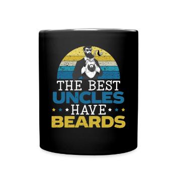 Les meilleurs oncles ont des barbes Barbu Oncle - Mug uni - noir - Devant