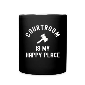 Lawyer Gift Court Law Lawyer Judge Justice - Full Colour Mug - black - Front