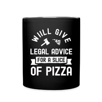 Lawyer Gift Court Law Lawyer Judge Justice - Full Colour Mug - black - Front