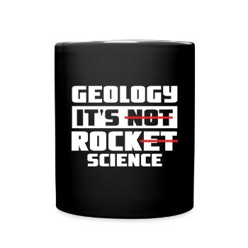 Geology Geologist Fossils - Rock Science - Full Colour Mug - black - Front