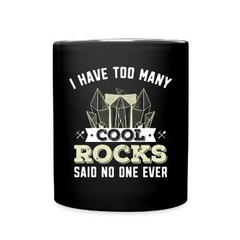 Géologie Géologie Fossiles - Roches fraîches - Mug uni - noir - Devant