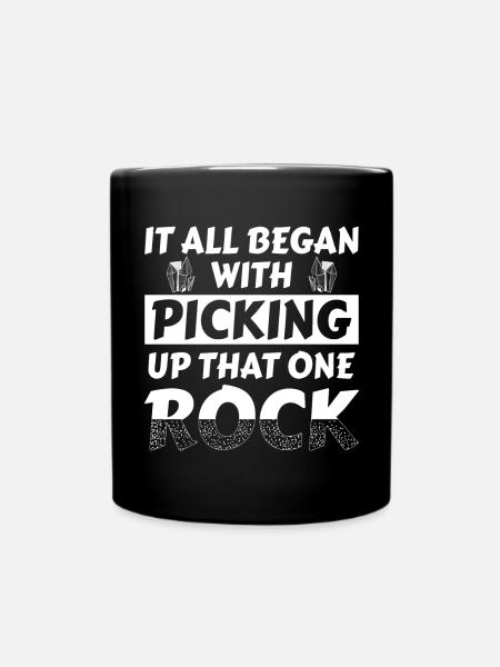 Geology Geologist Fossils - That One Rock - Full Colour Mug - black