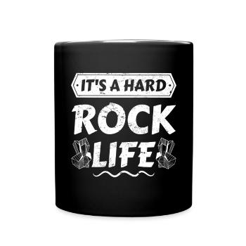 Geology Geology Fossils - Hard Rock Life - Full Colour Mug - black - Front